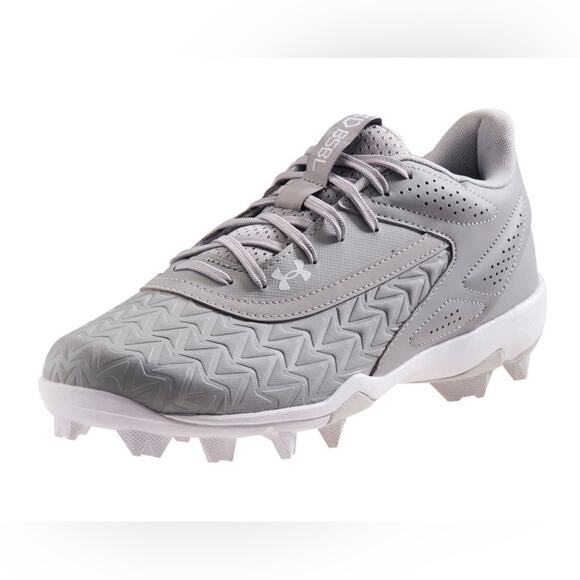Under Armour Men’s Leadoff Low RM 3.0 Light Gray Molded Baseball Cleats. Sz 6.5 - Picture 1 of 12